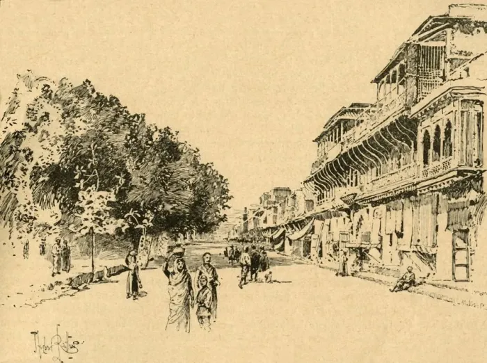 Framed Print : The Chandni Chowk, Delhi, India, c1890. Creator: Unknown Framed Print : The Chandni Chowk, Delhi, India, c1890. Creator: Unknown