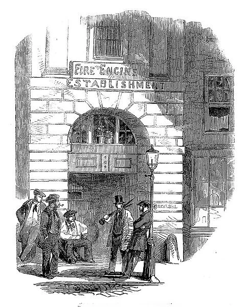 Chandos-street Fire-Engine Station, 1858. Creator: Unknown