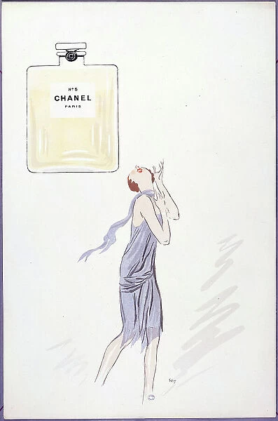 Chanel N°5 Paris, from album White Bottoms, 1927. Creator: Sem, (Georges Goursat) (1863-1934)