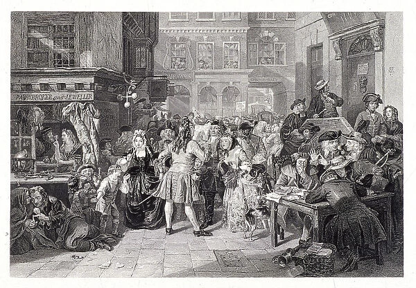 Change Alley, London, 1853. Artist: John Carter