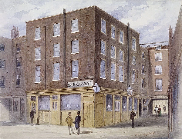 Change Alley, London, 1873. Artist: Frederick Napoleon Shepherd