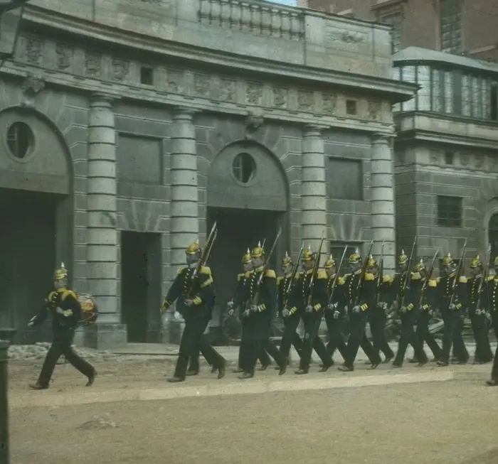 Framed Print : Changing the Guard at the Palace, Stockholm, Sweden, late 19th-early 20th century Framed Print : Changing the Guard at the Palace, Stockholm, Sweden, late 19th-early 20th century