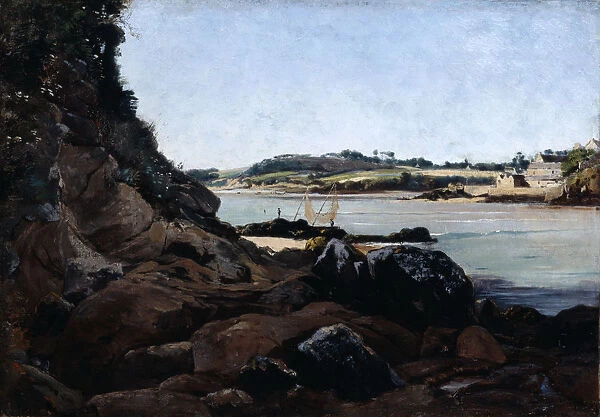 The Channel of l ile Tristan, 1873. Artist: Emmanuel Lansyer