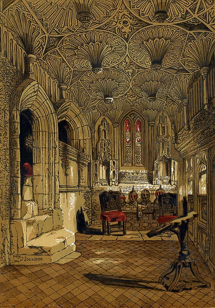 Chantry Chapel, Adjoining the Beauchamp Chapel, Warwick, 1845. Artist: John Scandrett Harford