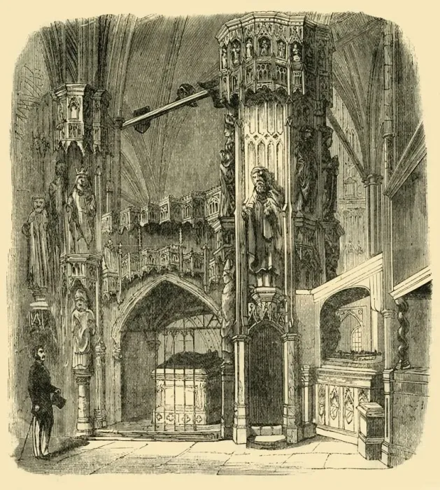 Framed Print : Chantry of Henry V, (1881). Creator: Unknown Framed Print : Chantry of Henry V, (1881). Creator: Unknown