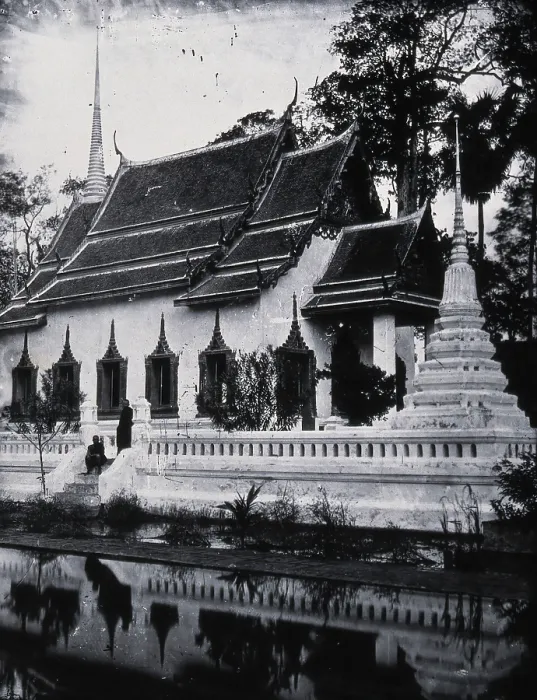 Framed Print : Chao Phraya river, Siam [Thailand], 1865, (1981). Creator: Unknown