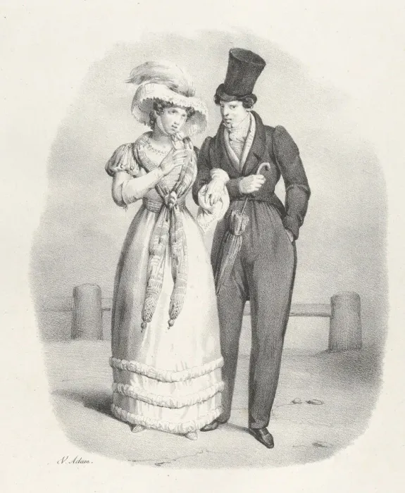 Framed Print : Chap. V: C est une femme honnete (She is an honest woman), 1824 Framed Print : Chap. V: C est une femme honnete (She is an honest woman), 1824