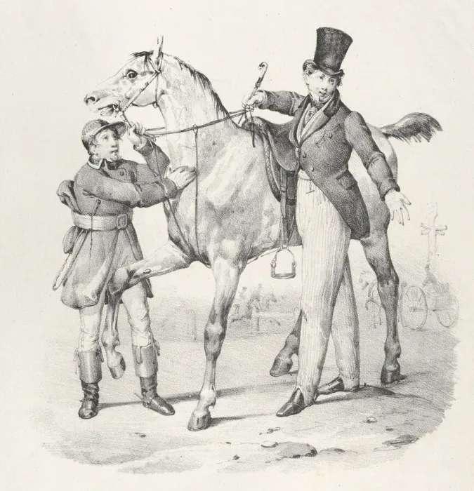 Framed Print : Chap. VI: Je ne pouvais pas aller apied (I no longer walk anywhere), 1824 Framed Print : Chap. VI: Je ne pouvais pas aller apied (I no longer walk anywhere), 1824
