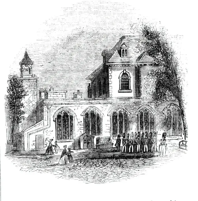 Framed Print : The Chapel, 1843. Creator: Unknown Framed Print : The Chapel, 1843. Creator: Unknown