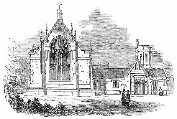 Chapel of the Consumption Hospital at Brompton, 1850. Creator: Unknown