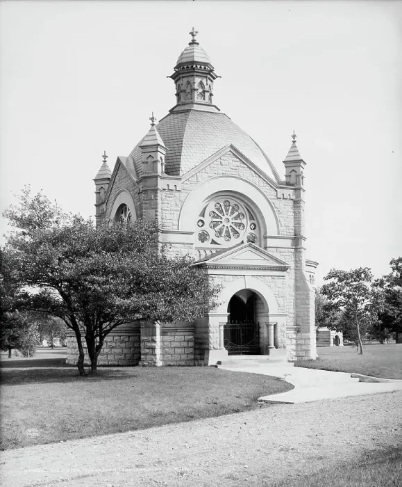 Framed Print : The Chapel, Forest Lawn Cemetery, Saginaw, Mich. between 1900 and 1910. Creator: Unknown Framed Print : The Chapel, Forest Lawn Cemetery, Saginaw, Mich. between 1900 and 1910. Creator: Unknown