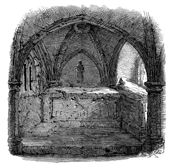 Framed Print : Chapel in the Hermitage, Warkworth, 1881. Creator: Unknown Framed Print : Chapel in the Hermitage, Warkworth, 1881. Creator: Unknown