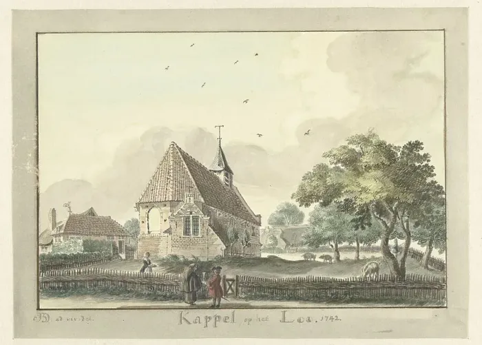 Framed Print : Chapel at Het Loo, 1742. Creator: Jan de Beyer