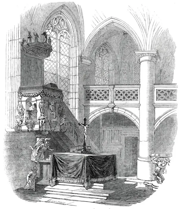Framed Print : Chapel at Kalenberg - from His Royal Highness Prince Alberts drawing, 1845. Creator: W Framed Print : Chapel at Kalenberg - from His Royal Highness Prince Alberts drawing, 1845. Creator: W