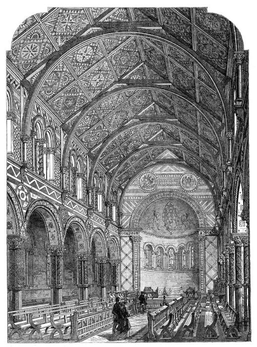 Framed Print : The Chapel of King's College, Strand, 1869. Creator: Unknown Framed Print : The Chapel of King's College, Strand, 1869. Creator: Unknown