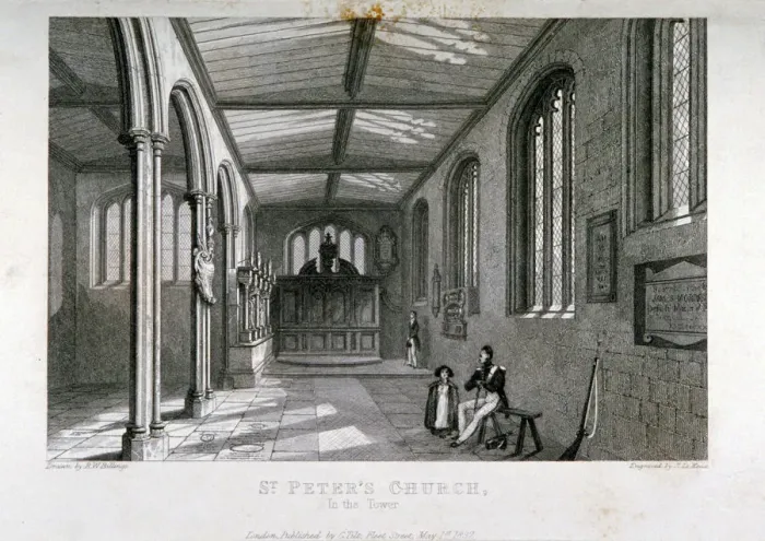 Framed Print : Chapel of of St Peter ad Vincula, Tower of London, 1837. Artist: John Le Keux Framed Print : Chapel of of St Peter ad Vincula, Tower of London, 1837. Artist: John Le Keux