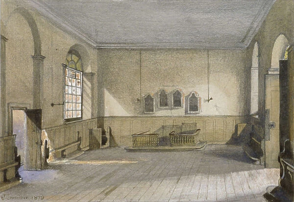 The chapel in Queens Bench Prison, Borough High Street, Southwark, London, 1879