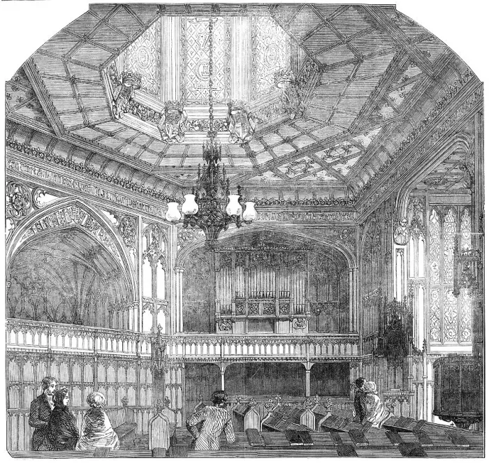 Framed Print : The Chapel Royal, Windsor Castle, 1854. Creator: Unknown