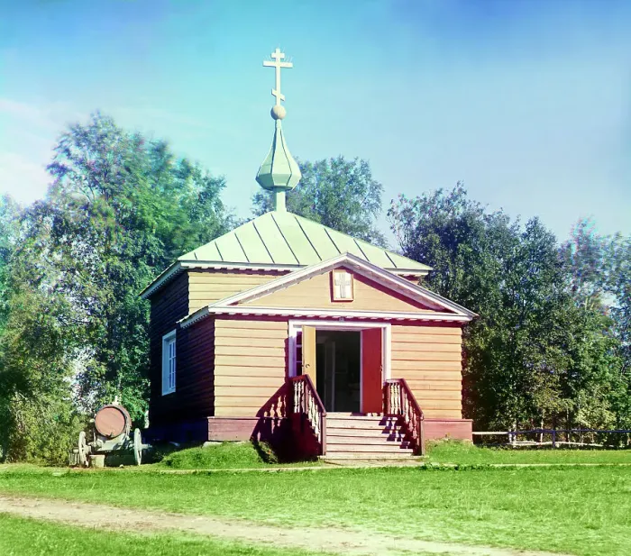 Framed Print : Chapel of St. Savvatiy in Savvatiyevsky skit (hermitage) of Solovetsky Monastery, 1915. Creator: Sergey Mikhaylovich Prokudin-Gorsky Framed Print : Chapel of St. Savvatiy in Savvatiyevsky skit (hermitage) of Solovetsky Monastery, 1915. Creator: Sergey Mikhaylovich Prokudin-Gorsky