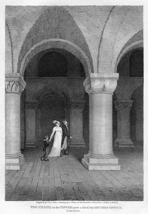 Framed Print : The Chapel in the Tower, now called the Record Office, Tower of London, 1809. Artist: J Lee Framed Print : The Chapel in the Tower, now called the Record Office, Tower of London, 1809. Artist: J Lee
