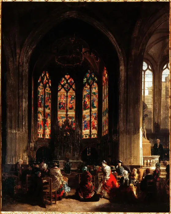 Framed Print : The chapel of the Virgin at Saint-Gervais-Saint-Protais church, c1860. Creator: Unknown Framed Print : The chapel of the Virgin at Saint-Gervais-Saint-Protais church, c1860. Creator: Unknown