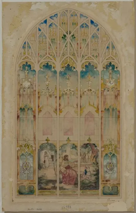 Framed Print : Chapel Window. Creator: John La Farge (American, 1835-1910) Framed Print : Chapel Window. Creator: John La Farge (American, 1835-1910)