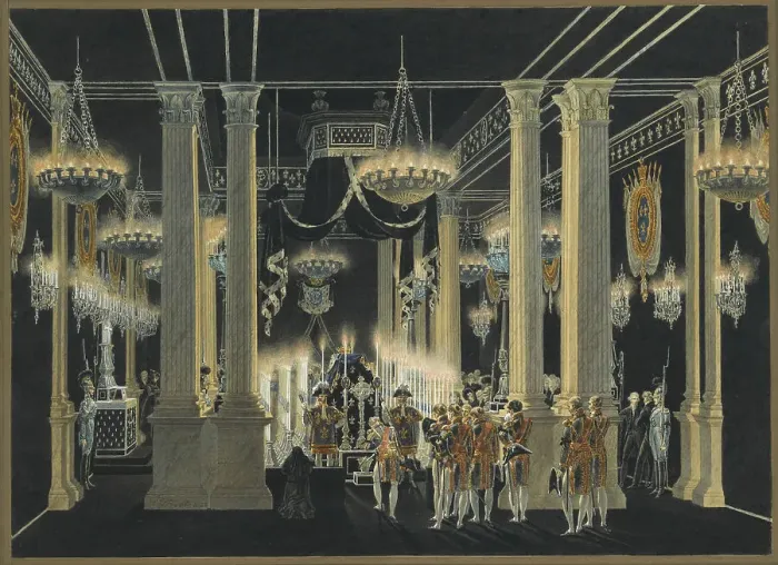 Framed Print : Chapelle Ardente of Charles Ferdinand d Artois, Duke of Berry in Louvre, February 1820 Framed Print : Chapelle Ardente of Charles Ferdinand d Artois, Duke of Berry in Louvre, February 1820