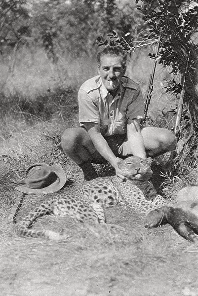 Chaplin Court Treatts leopard, Abercorn to Tukuyu, Tanganyika, 1925 (1927). Artist: Thomas A Glover