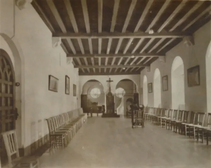 Framed Print : Chapter Room, Buckfast Abbey, late 19th-early 20th century Framed Print : Chapter Room, Buckfast Abbey, late 19th-early 20th century
