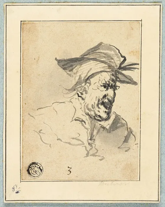 Framed Print : Character Sketch, n.d. Creator: John Hamilton Mortimer Framed Print : Character Sketch, n.d. Creator: John Hamilton Mortimer