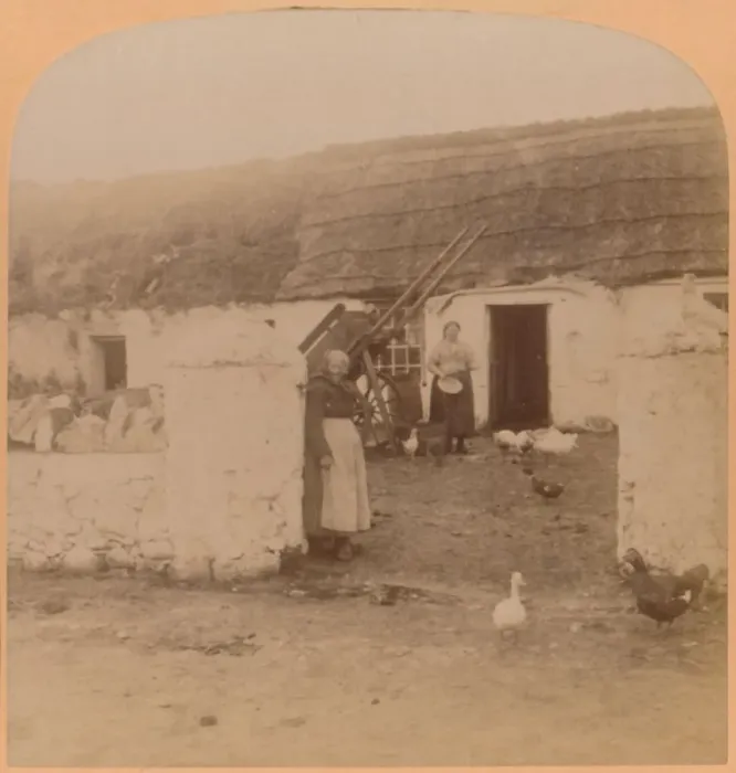 Framed Print : A Characteristic Home, Ballintoy Village, County Antrim, Ireland, 1900. Creator Framed Print : A Characteristic Home, Ballintoy Village, County Antrim, Ireland, 1900. Creator