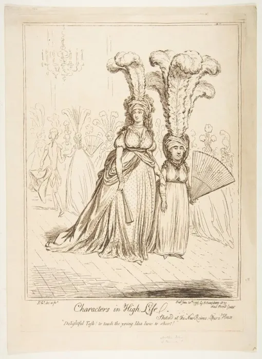 Framed Print : Characters in High Life, June 20, 1795. Creator: James Gillray Framed Print : Characters in High Life, June 20, 1795. Creator: James Gillray