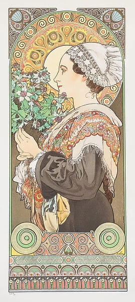 Chardon de Greve. (Thistle from the Sands), 1902. Creator: Mucha, Alfons Marie (1860-1939)