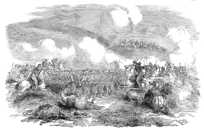 Framed Print : Charge of the Chasseurs d'Afrique, October 25, 1854. Creator: Unknown Framed Print : Charge of the Chasseurs d'Afrique, October 25, 1854. Creator: Unknown