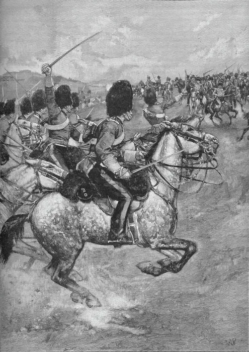 Framed Print : Charge of the Heavy Brigade at the Battle of Balaclava, 1854 (1906)