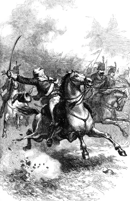 Framed Print : The Charge of Pulaski, c1880 Framed Print : The Charge of Pulaski, c1880