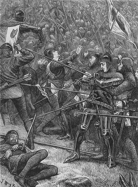 Charge of the Scots at Halidon Hill, 19 July 1333, (c1880)