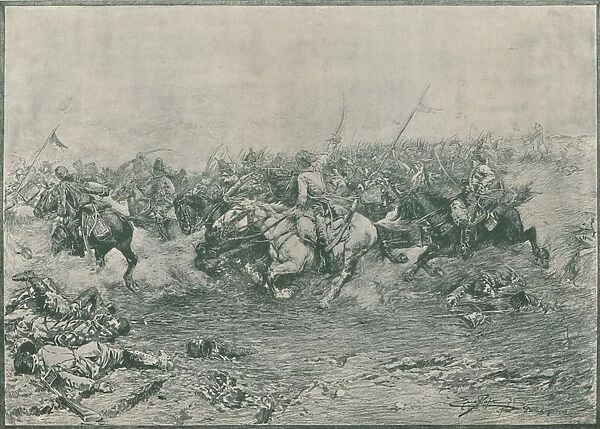 Charge of the Twelfth Hussars at the Battle of Marengo, 1800, (1896)