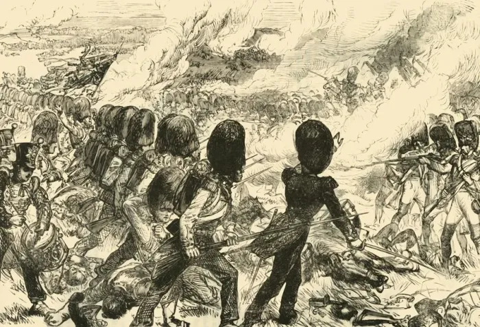 Framed Print : The Last Charge at Waterloo, (1815), 1890. Creator: Unknown Framed Print : The Last Charge at Waterloo, (1815), 1890. Creator: Unknown