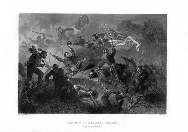Charge of the Zouaves, Capture of Roanoke Island, North Carolina, 1862-1867. Artist: JJ Crew