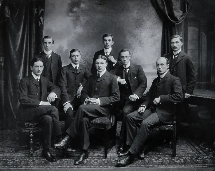 Framed Print : Charing Cross Hospital: a portrait of house physicians, 1904. Creator: Unknown Framed Print : Charing Cross Hospital: a portrait of house physicians, 1904. Creator: Unknown