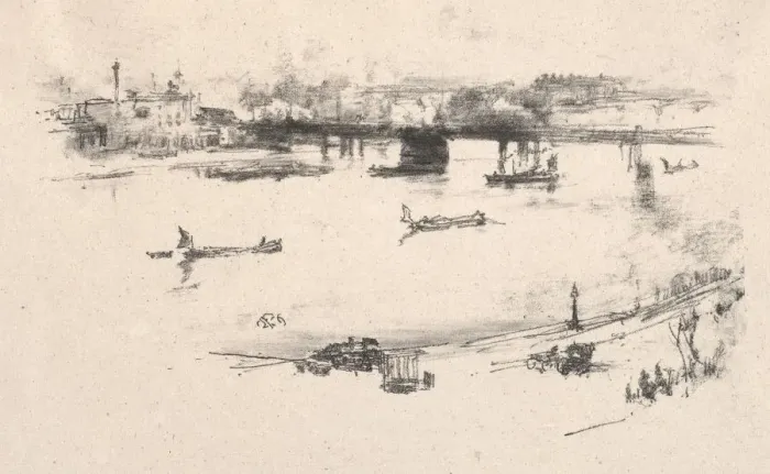 Framed Print : Charing Cross Railway Bridge, 1896. Creator: James McNeill Whistler (American, 1834-1903) Framed Print : Charing Cross Railway Bridge, 1896. Creator: James McNeill Whistler (American, 1834-1903)