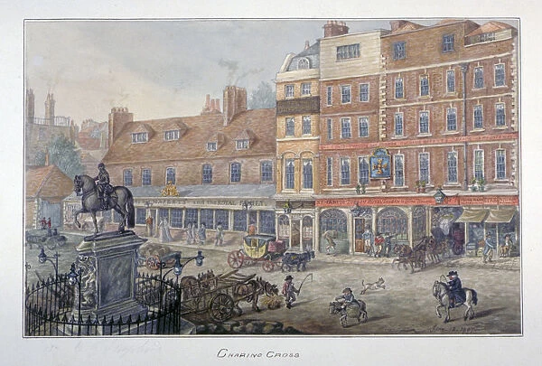 Charing Cross, Westminster, London, 1807. Artist: George Shepherd