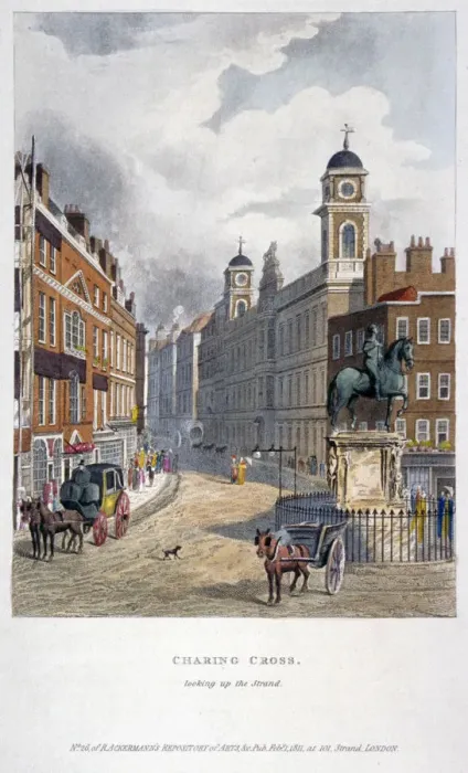 Framed Print : Charing Cross, Westminster, London, 1811 Framed Print : Charing Cross, Westminster, London, 1811