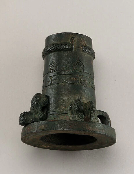 Chariot fitting: axle cap and linchpin, Eastern Zhou dynasty, 770-221 BCE