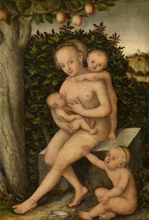 Framed Print : Charity, ca 1537. Artist: Cranach, Lucas, the Elder (1472-1553) Framed Print : Charity, ca 1537. Artist: Cranach, Lucas, the Elder (1472-1553)