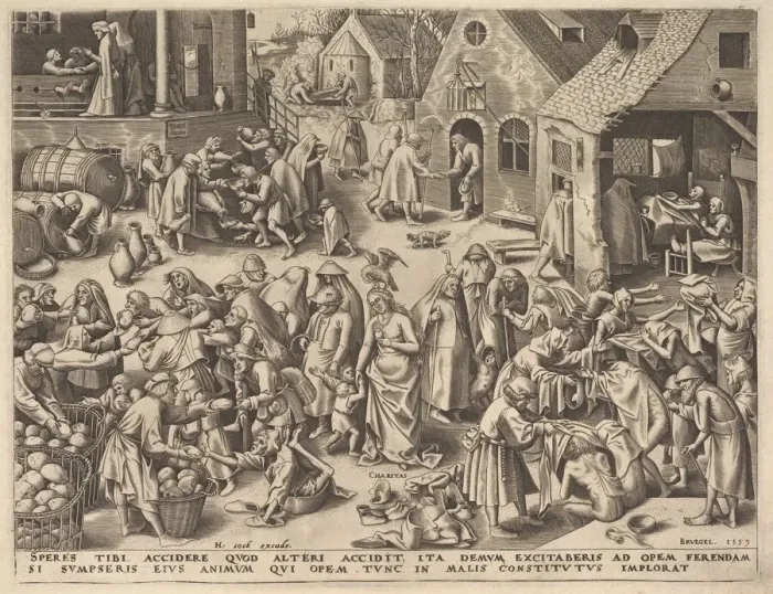 Framed Print : Charity (Charitas) from The Virtues, 1559. Creator: Philip Galle Framed Print : Charity (Charitas) from The Virtues, 1559. Creator: Philip Galle