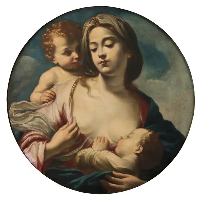 Framed Print : Charity, late 17th-early 18th century. Creator: Giuseppe Passeri Framed Print : Charity, late 17th-early 18th century. Creator: Giuseppe Passeri