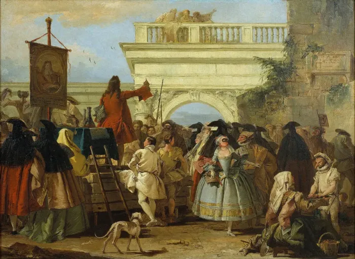 Framed Print : The Charlatan. Artist: Tiepolo, Giandomenico (1727-1804) Framed Print : The Charlatan. Artist: Tiepolo, Giandomenico (1727-1804)