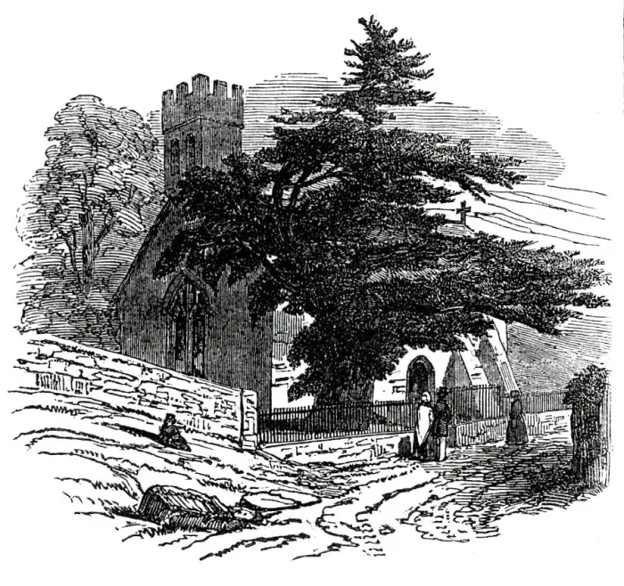 Framed Print : Charlecombe Church, near Bath, 1845. Creator: Unknown Framed Print : Charlecombe Church, near Bath, 1845. Creator: Unknown